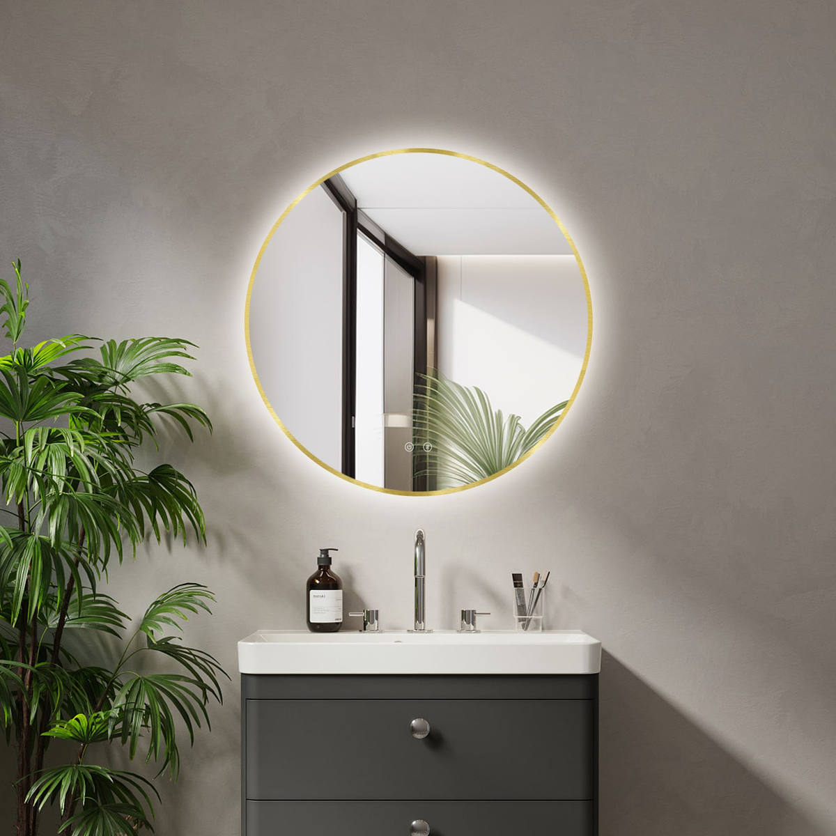 Lustro LED Ares Gold / Black