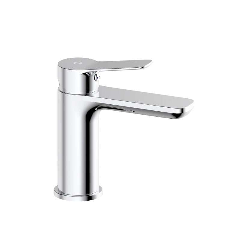 Zestaw łazienkowy VOLUM z umywalką + lustrem LED + słupkiem 140 cm + baterią jednouchwytową – kolor stepowy – 80/100/120 cm