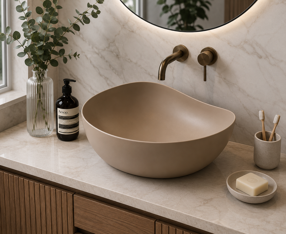 Umywalka porcelanowa nablatowa KAROL